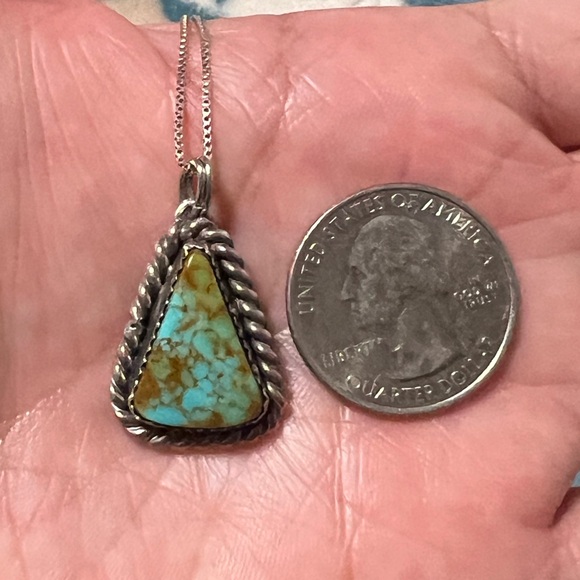 Number 8 Turquoise Pendant - Picture 7 of 7